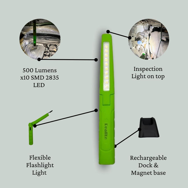 Function of Realite Portable LED Rechargeable Magnet Flashlight