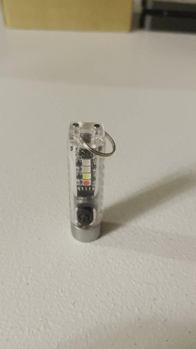 How to use mini keychain flashlight
