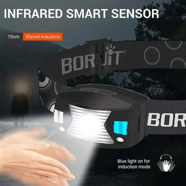 BORUiT Motion Sensor headlamp with infrared smart sensor