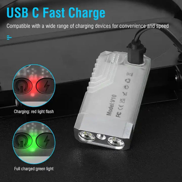 Boruit V10 EDC USB C fast charger with indicator lights