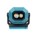Blue and black portable LED Flood Light with focus mode or floodlight mode