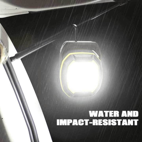 Waterproof LED flashlight light shining bright in the dark 