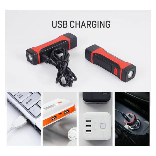 USB charging port for magnetic led rechargeable necklight