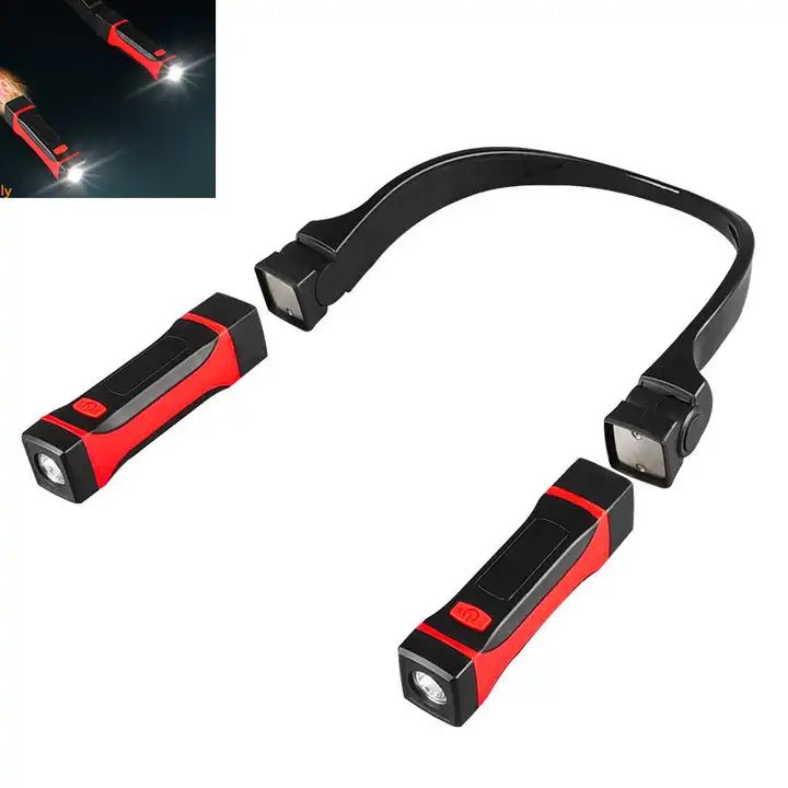 Flexible dual Rechargeable LED removeable neck lights